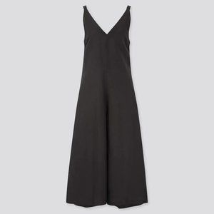 NWT Uniqlo Linen Blend Jumpsuit - S - Black